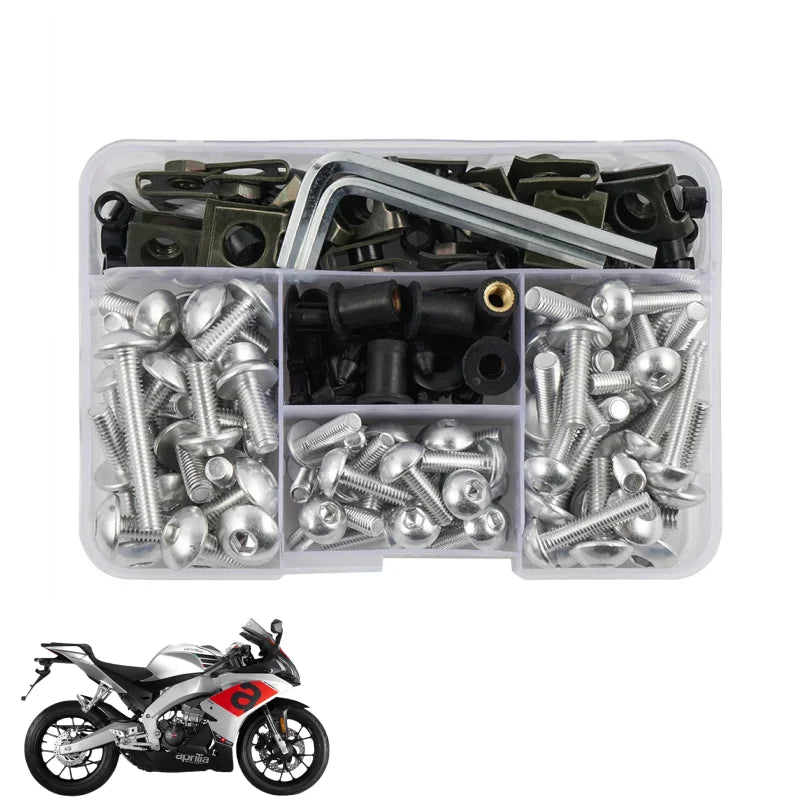 195-Piece Aluminum Fairing Bolt Kit For Yamaha T-MAX 500 / 530 / 560