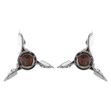 Chrome Spun Blade Front Axle Caps For Harley-Davidson Sportster, Dyna, Softail & V-Rod