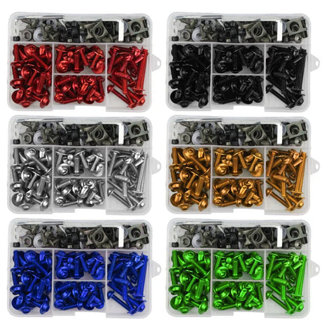 195-Piece Aluminum Fairing Bolt Kit For Yamaha T-MAX 500 / 530 / 560