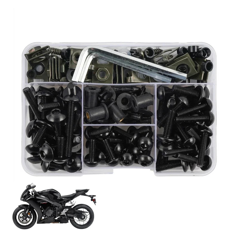 195-Piece Aluminum Fairing Bolt Kit For Yamaha T-MAX 500 / 530 / 560