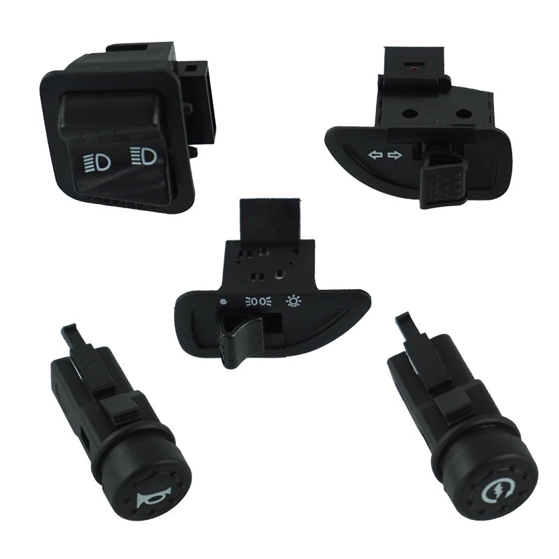 Handlebar Switch Buttons For Piaggio Scooters - Start / Horn / Turn Signal / Headlight / High-Low Beam