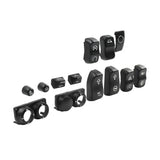 Black Hand Control Switch Caps 13-Piece Set For Harley-Davidson Touring - 2014 to 2024