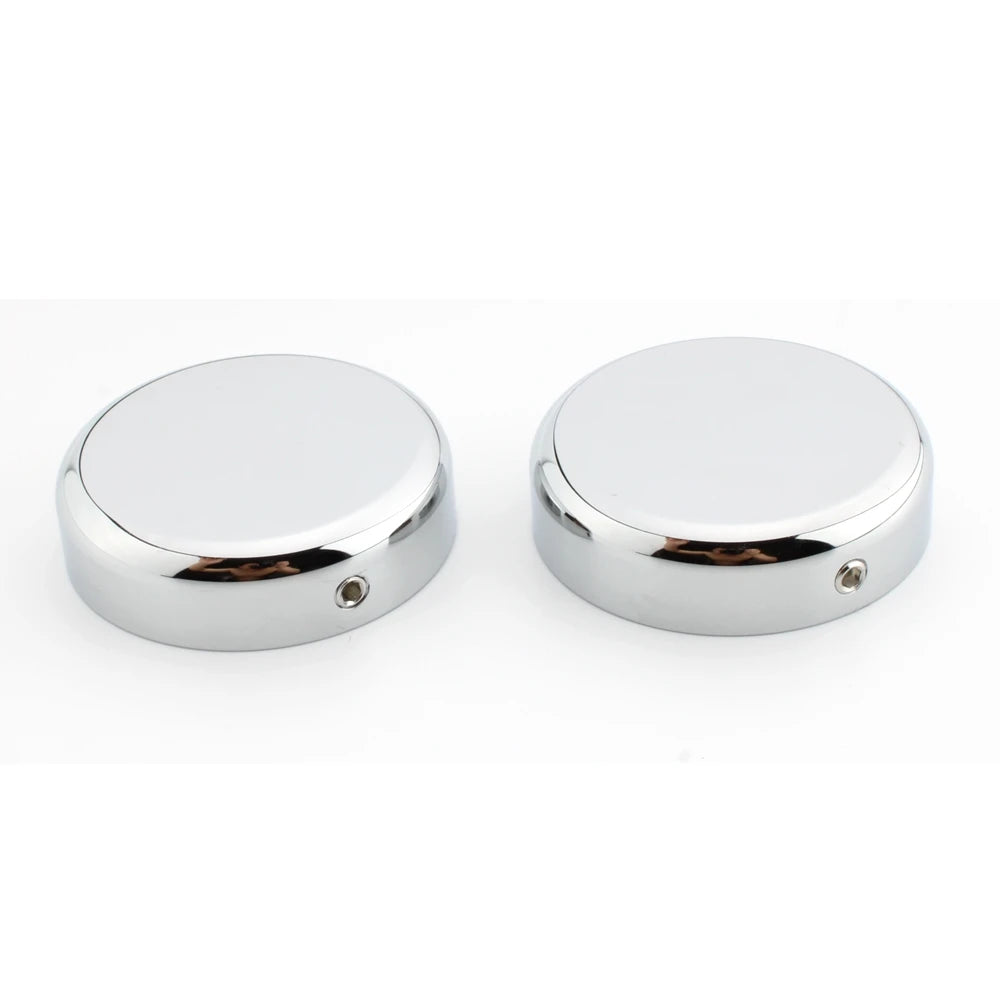 Chrome / Black Upper Fork Caps For Harley-Davidson Softail Street Bob & Breakout