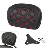 Rear Passenger Backrest Pad With Bracket For Harley-Davidson Touring / Softail Slim