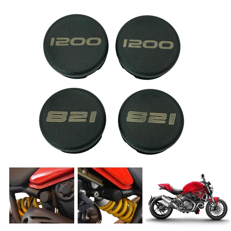 Frame Hole Cap Set For Ducati Monster 821 / Monster 1200 - 2014 to 2016 1