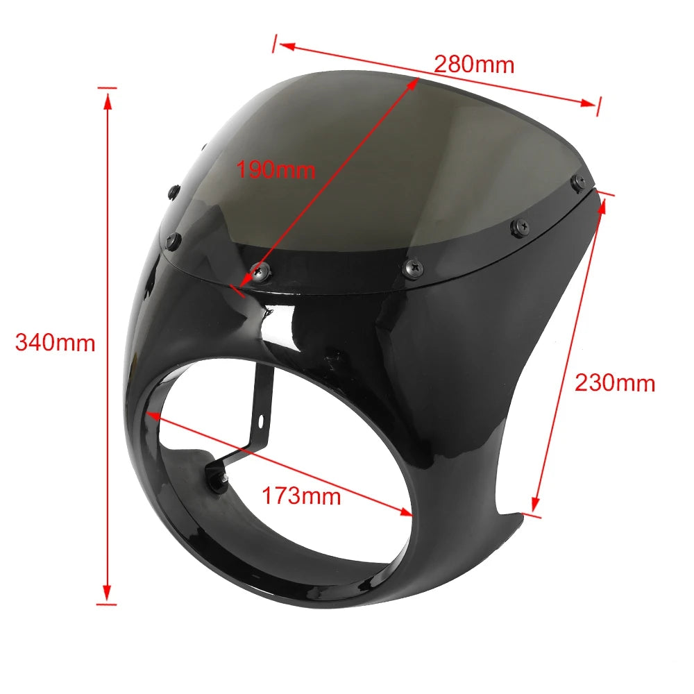 7-Inch Headlight Fairing Cowl For Universal Motorcycles 2