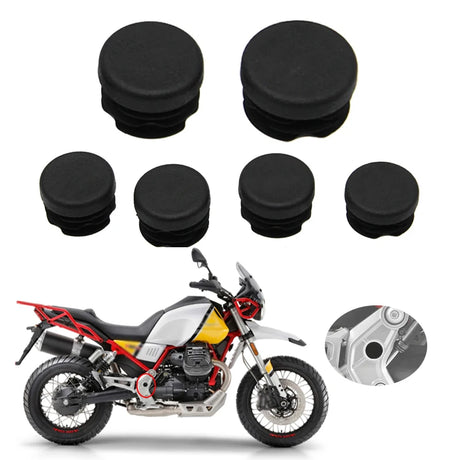 Frame Hole Cover Caps For Moto Guzzi V85TT - 2019 to 2022 2