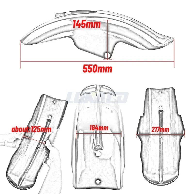 Short Rear Fender For Harley-Davidson Sportster - 1994 to 2003 6