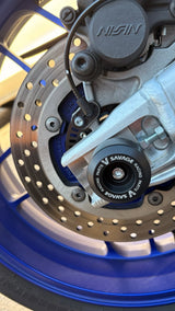 Front & Rear Axles Crash Sliders For Yamaha MT-09 - 2014 to 2023